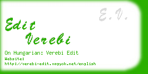 edit verebi business card